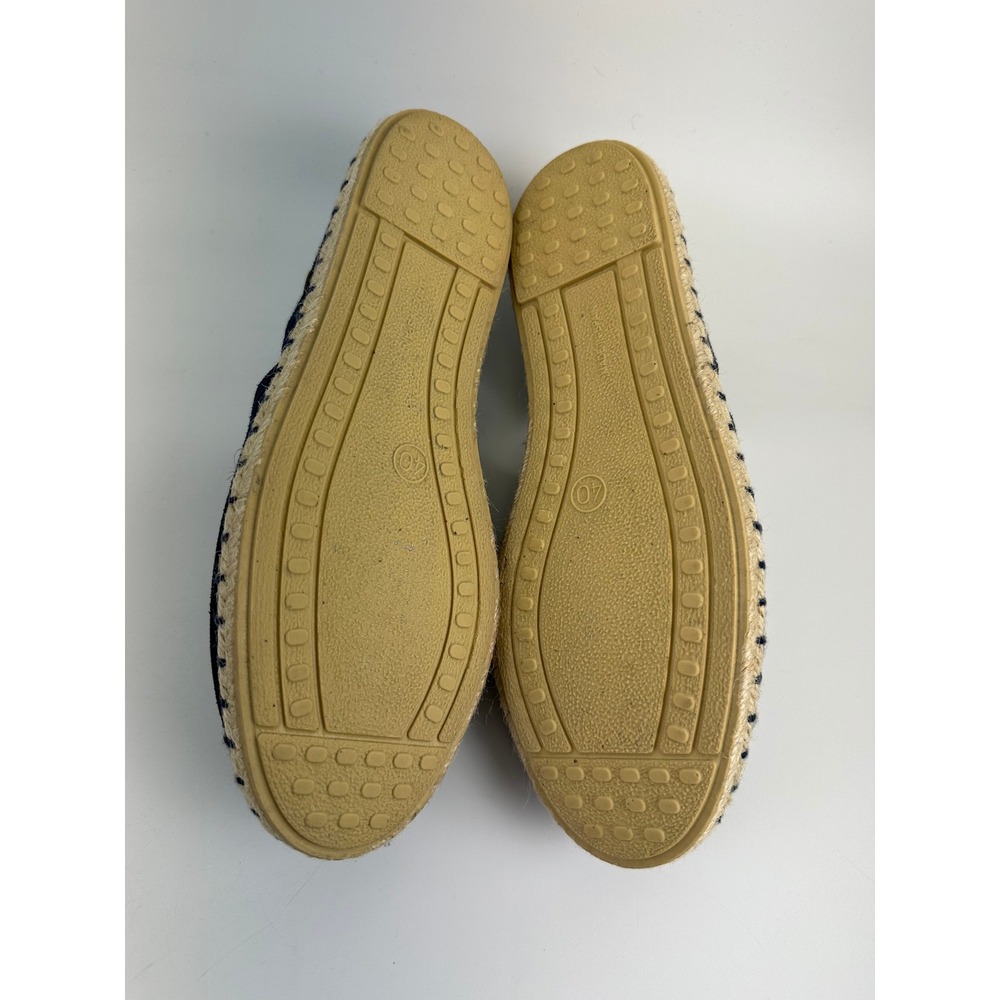 Verbenas Carmen Navy Blue Suede Espadrille Flats Spain Slip On Women 40 US 9-9.5 - Picture 11 of 12